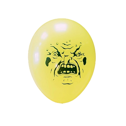Воздушный шар ШКЯ «Лица», желтый, фото 1.