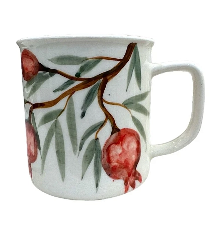 Кружка ручной работы Верба керамика «Гранат», керамика, 400 мл, фото 1.