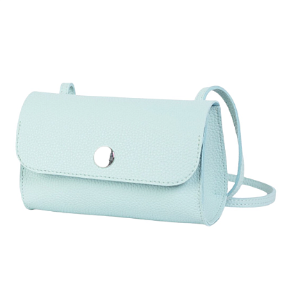 Сумка ручной работы «Roll», Kokosina bags, искусственная кожа, голубой, фото 2.