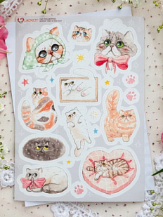 Стикерпак «Плоскомордые коты», А6