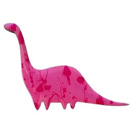 Брошь Ручками-Ручками «Динозавр», дерево, фото 1.