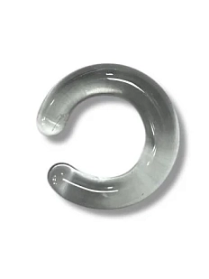 Кафф Лампджой глянцевый, стекло, серый прозрачный