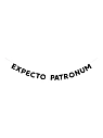 Бумажная гирлянда из букв Tak.sebe.prazdnik «EXPECTO PATRONUM», чёрная, картон, 240 г/м², превью фото 1