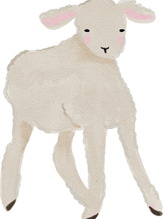 3D Стикер на телефон «Овечка», объёмный, 5 см