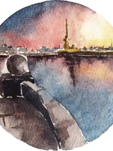 3D Стикер на телефон «Не забывай меня. Твой Питер», объёмный, худ. Мария Макарова