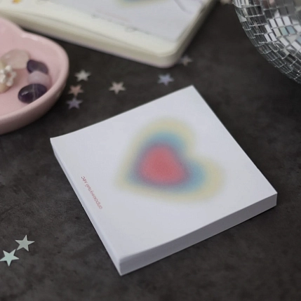 Бумага для записей «Pink aura heart», фото 4.