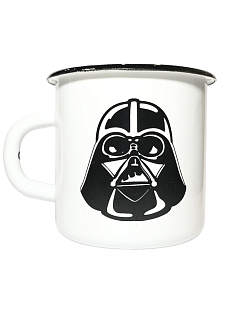 Эмалированная кружка «Darth Vader», белая, 400 мл