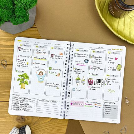 Планер на неделю Remarklee* Creative «Dream, Plan, Do», А5, белый, фото 8.