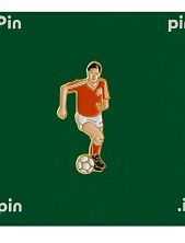 Металлический значок «Футболист. Нидерланды» серия World XI