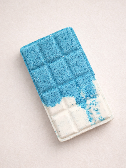 Бомбочка для ванны «Плитка шоколада», кокос, фото 1.