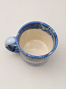 Кружка ручной работы Тата вытворяет/NF ceramics «Перфекце***ст», синяя, керамика, 600 мл, превью фото 3