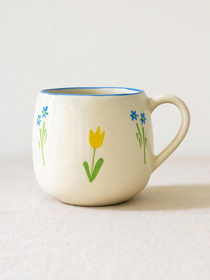 Кружка ручной работы круглая «Сойка», керамика, 250 мл, фото 2.