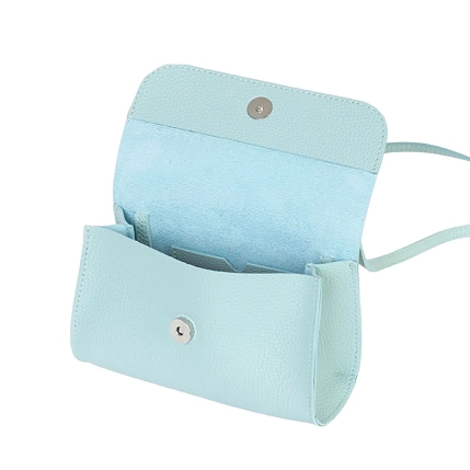 Сумка ручной работы «Roll», Kokosina bags, искусственная кожа, голубой, фото 3.