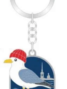 Брелок Настоящий сувенир «Чайка», металл