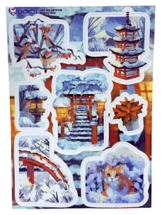 Стикерпак Лавкот «Зима в Японии», А6