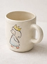 Кружка ручной работы НАДО ЖЕ с росписью «Девочка и собачка в коронах», белая, керамика, 300 мл, превью фото 2