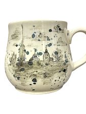 Кружка ручной работы Верба керамика груша «А может быть в Питер?...», керамика, 350 мл