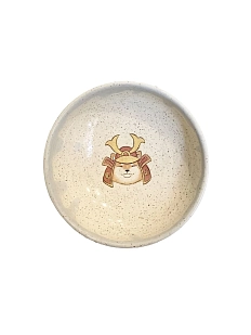 Пиала ручной работы Керемет «Самурай сиба-ину», голубая, керамика, 9 см