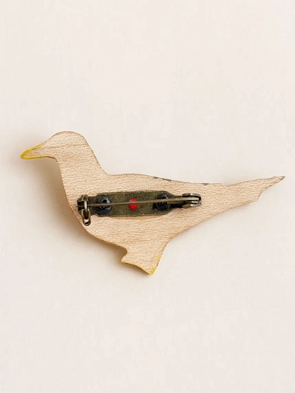 Брошь Птицы в ветвях (Free in tree) «Морская чайка», дерево, фото 2.