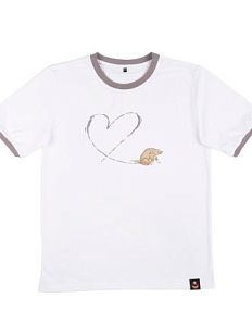 Футболка ШКЯ x Barking store «С любовью», M жен., серый