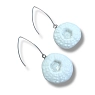 Серьги КерамЕлКа «Белые цветы», фарфор, превью фото 2
