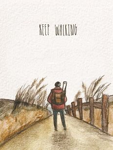 Открытка «Keep walking»