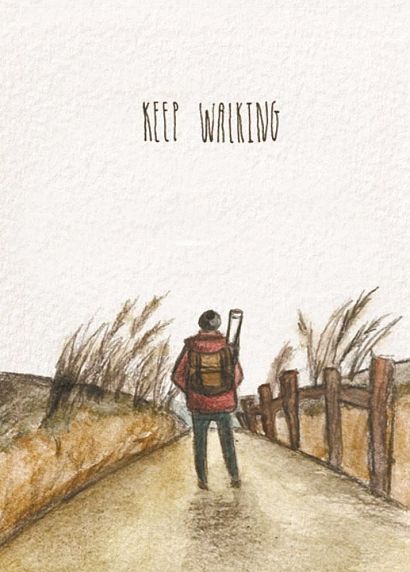 Открытка «Keep walking», фото 1.