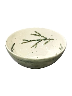Миска-боул ручной работы Верба керамика «Еловые ветки», керамика, 16 см