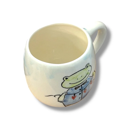 Кружка ручной работы НАДО ЖЕ Лягушка, керамика, 300 мл, фото 4.