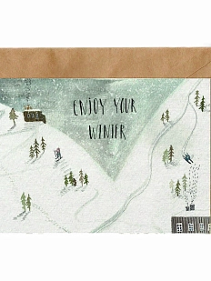 Открытка ЙЕТТИ «Enjoy your winter», А6