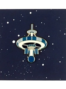 Металлический значок Heart of Moscow «Космическая станция» серия Космос 1961