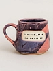 Кружка ручной работы Тата вытворяет/NF ceramics «Сильная духом, слабая кукухой», фиолетовая, керамика, 600 мл, превью фото 1