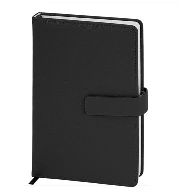 Подарочный набор с ежедневником «President» и ручкой, чёрный, фото 3.