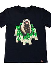 Футболка Barking Store «Сурок АААА», L жен., чёрный