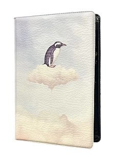 Обложка на паспорт DARI DARI «Пингвин на облачке», искусственная кожа