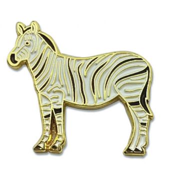 Металлический значок «Зебра» серия Зоопарк, фото 1.