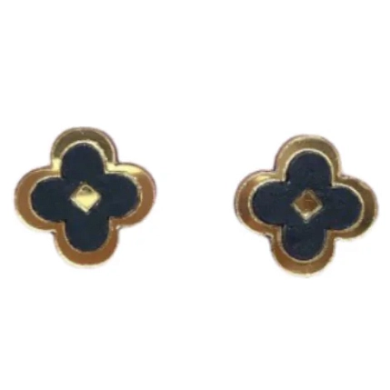 Серёжки-гвоздики ОКподолинс «Клеверы» из коллекции Clover Classic, дерево, фото 1.