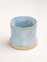 Стакан ручной работы, голубой, керамика, 400 мл, превью фото 2