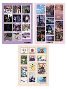 Набор стикерпаков 3 шт: «Japan Street», «Japan», «Anime Mood»