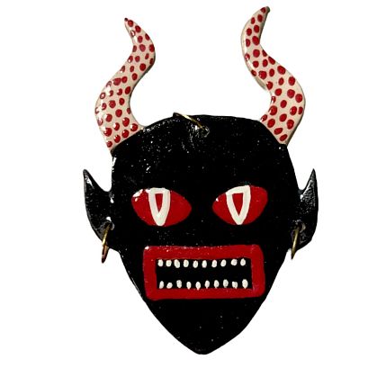 Ёлочная игрушка ручной работы «Чёртик», 7 см, фото 3.