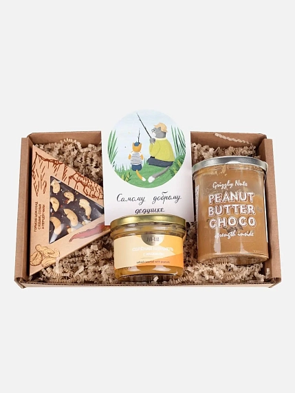 Подарочный набор со сладостями для дедушки, фото 1.