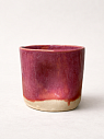 Стакан ручной работы, тёмно-розовый, керамика, 400 мл, превью фото 1
