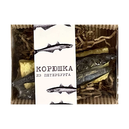 Мыло ручной работы «Бутерброд с корюшкой», фото 1.