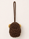 Вязаный брелок, обвес на сумку DARI DARI «Барашек», коричневый, 7 см, превью фото 2
