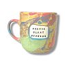 Кружка ручной работы NF ceramics «Доброе b**at утречко», разноцветная, 400 мл, превью фото 1