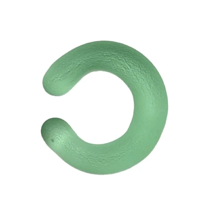 Кафф Лампджой матовый, стекло, мятный, фото 1.