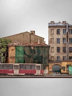 Конструктор с трамваем «Тот самый Петербург №3»