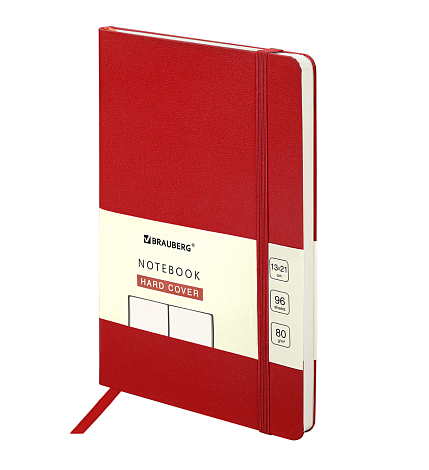 Блокнот «BRAUBERG ULTRA», А5, 96 листов, красный, фото 1.