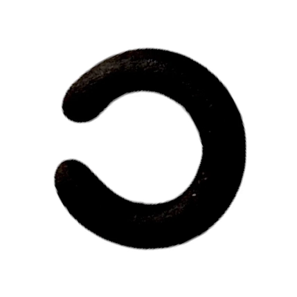 Кафф матовый Лампджой, стекло, чёрный, фото 1.