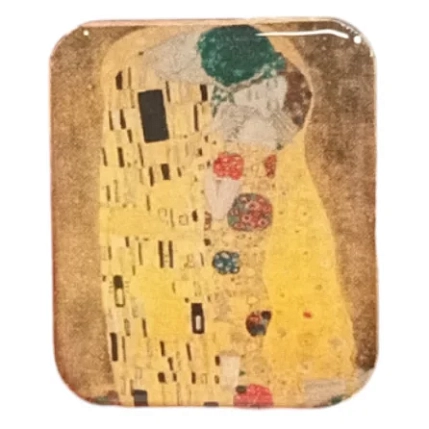 Значок с картиной «Поцелуй», фото 1.